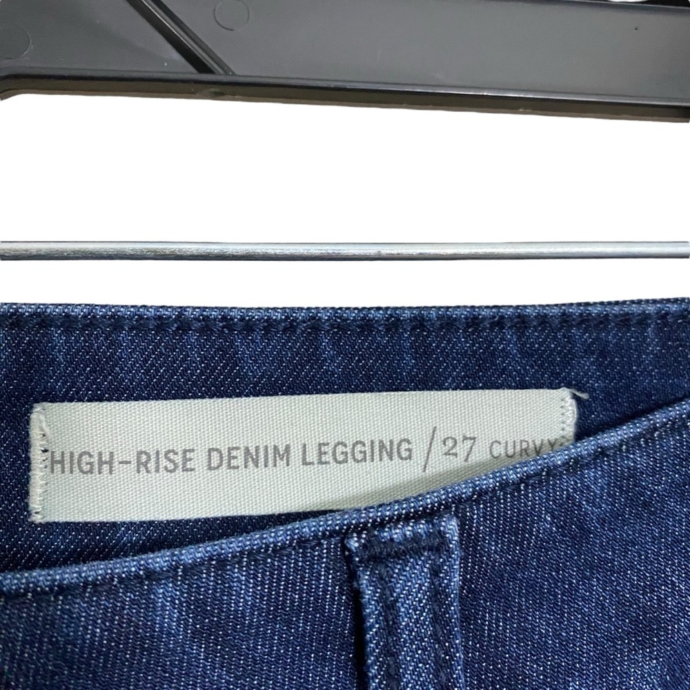 Anthropologie Pilcro and the Letterpress Dark Wash High Rise Denim Legging Sz 27 - Picture 5 of 8